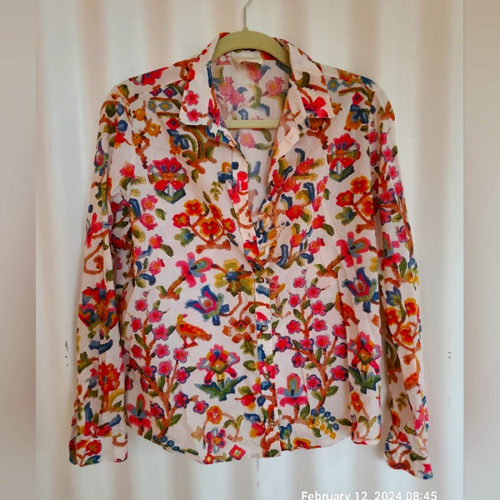 Sézane button down top